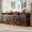 Rustic Brown, variant on ANPOO 94.5" Furniture Style Dog Crate TV Stand, Large Wooden Dog Kennel with Sliding Mesh Doors, Divider for 1 or 2 Dogs, Fits Up to 100 inch TV, Indoor Pet Crate Cabinet for Living Room