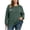 Army Green, variant on cocolona Womens Plus Size Sweaters Oversized Crew Neck Long Sleeve Ribbed Shirts Casual Fall LightWeight Tops