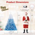 thumbnail image 3 of Gymax 6FT Artificial Christmas Tree w/ 820 Branch Tips 250 Warm White LED Lights, 3 of 10