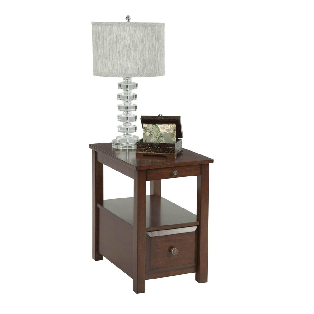 Chairside TableFinishPoplar Birch Veneer,Size24''L x 16''W x 24''H