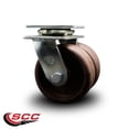 thumbnail image 2 of 5 Inch Dual High Temp Glass Filled Nylon Wheels Swivel Caster SCC, 2 of 2