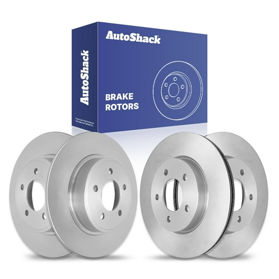 AutoShack Front Vented & Rear Solid Brake Rotors 4-PC Set Replacement for 2004-2008 Chrysler Pacifica