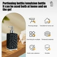 thumbnail image 4 of HomeDM Soap Dispenser, Plastic Hand Soap Dispenser for Bathroom Kitchen 450ml(15oz) Refillable Soap Dispenser Empty Pump Bottles Dispenser Black, 4 of 7