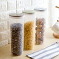 thumbnail image 3 of Airtight Food Storage Containers,BPA Free Plastic Spaghetti Containers for Kitchen Pantry Organization and Storage for Cereal, Snacks, Pasta, Candy, Rice, Beans,Light Green, 3 of 9