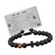thumbnail image 4 of Pulsera de cuentas para hombre con tarjeta grabada, pulsera de cuentas de piedra de hilo de 8 mm, pulsera de cuentas negras para regalos de cumpleaños A MI HIJO Tarjeta, 4 of 8