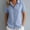 Light Blue, variant on Womens Summer Linen Tops Short Sleeve Button Down Cotton Linen Shirts Lightweight Dressy Blouses Women Soft Lightweight Breathable Shirts Business Office Work Clothes, Black L