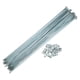 thumbnail image 1 of 36 Radios 4G J Bend 266 mm x 2 mm con Cabecillas para Bicicleta Unique Bargains Acero Plateado, 1 of 1
