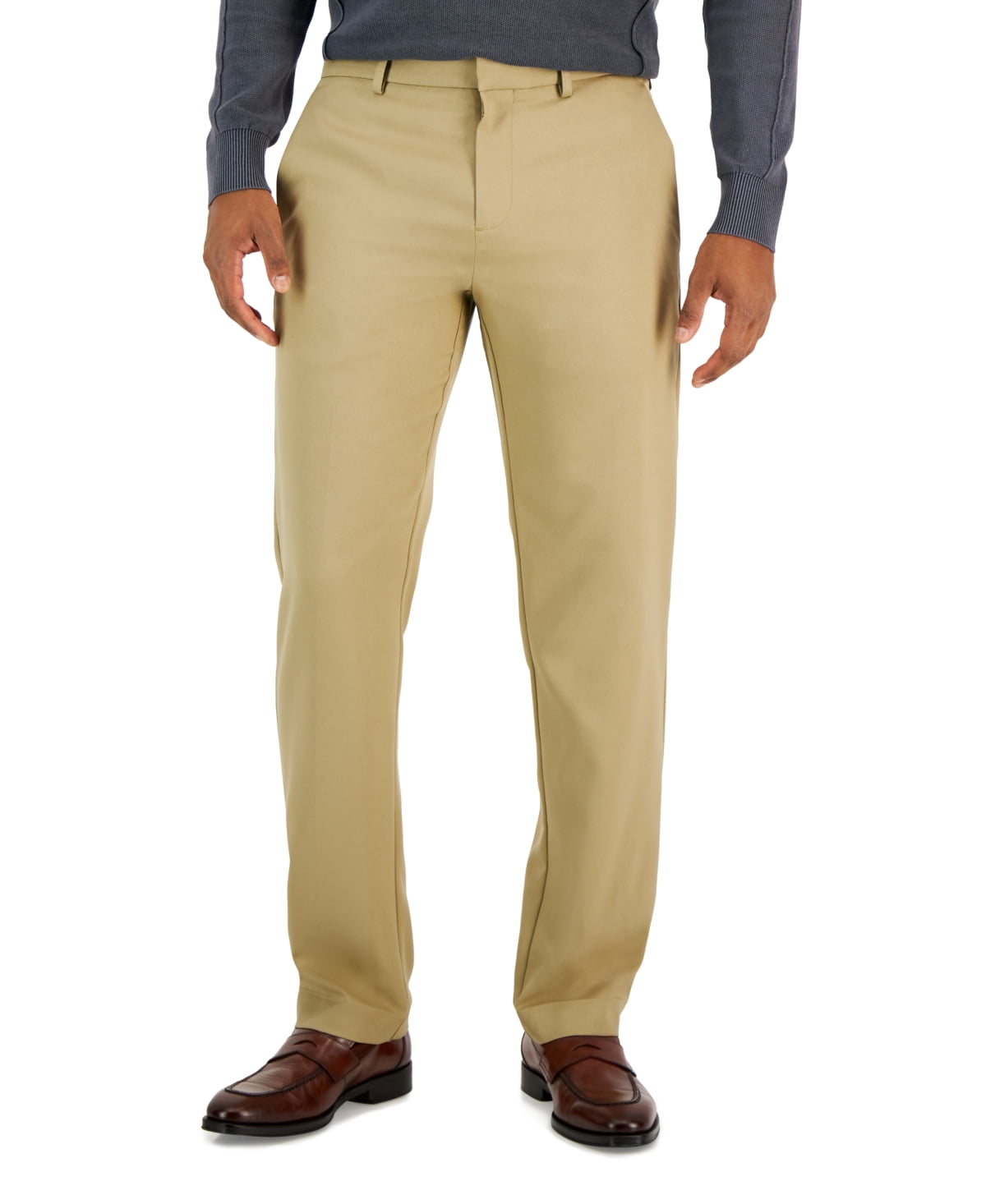 Perry Ellis Portfolio Men's Modern-Fit Stretch Resolution Dress Pants,  Grey, 3830 - Walmart.com