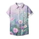thumbnail image 5 of Fiudx Ofertas y Liquidaciones Blusas de Manga Corta Estampadas Informales Regulares para Mujertop, 5 of 5