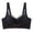 Black, variant on ,Women's Lace Wireless Gathering Bras Seamless Soft Bralettes V-Neck Full Coverage Push up Adjustable Strap Bra Yellow 80B