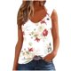 thumbnail image 2 of Puntoco Camisetas sin mangas ajustadas para mujer Camisetas sin mangas para mujer Camisetas de verano Blusas holgadas informales sin mangas con cuello redondo, 2 of 5