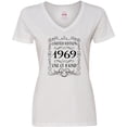 thumbnail image 3 of Inktastic Limited Edition 1969 One of a Kind Women's V-Neck T-Shirt, 3 of 5