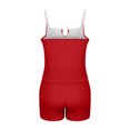 thumbnail image 6 of Tdoqot Womens Plus Size Swimsiuits Tankini 2 PC- Halter Backless Modest Built In Bra Bathing Suit Red Size 3XL, 6 of 7