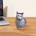 thumbnail image 4 of Desktop Ornament for Living Spaces Cat Papercraft Life Scale 3D Paper Decorative Paper Craft Brainrot Cats DIY Handmade Craft for Home Décor and Visual Interest, 4 of 4