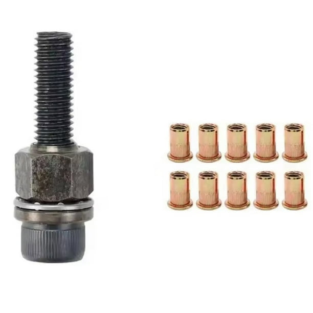 Adaptador de Remachadora Manual para Placa de Matrícula Metálica, Instalación Sencilla, 11 Piezas