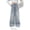 Blue, variant on Ruyang Star Ripped Patch Baggy Jeans for Girls Wide Leg Jeans Elastic High Waist Trendy Denim Pants Teens Y2K Preppy Trousers