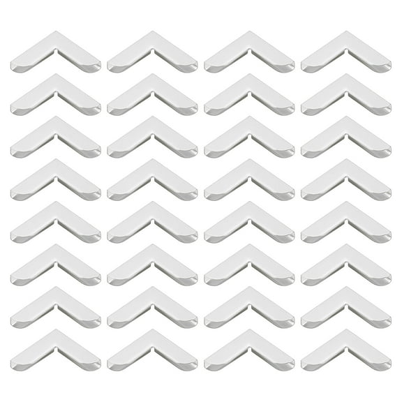 20mm Metal Book Corners, 50pcs Photo Corners Book Corners Protector Metal for Scrapbook Book Binding, Silver Tone