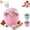 PINK, variant on Small Home Mini Ice Cream Maker with One-Touch Operation, Freezer Bowl Fast Cooling System, Personal Single Serve Dessert Maker for Kitchen