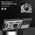 thumbnail image 4 of SOATUTO Compatible With Oneplus Nord N30 5G Case with Camera Cover Protector & Metal Stand,Heavy Duty Shockproof Magnetic Hinge Protective Cover Nord N30 5G Phone Case for Oneplus Nord N30 5G - Silver, 4 of 6