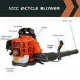 thumbnail image 6 of Seipouy 52CC Backpack Gas Powered Leaf Blower, Commercial 550 CFM 1.7 HP 2-Cycle Powerful Lightweight Gasoline Grass Lawn Blower with Harness Air-Cooled & Fuel Tank for Yard Lawn Care, Snow Removal, 6 of 8