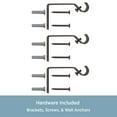 thumbnail image 6 of Kenney Arts & Crafts 48-86" Petite Café Adjustable Curtain Rod, 1/2" Dia., Oil Rubbed Bronze, 6 of 7