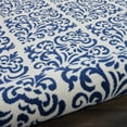 thumbnail image 6 of Nourison Grafix Damask White/Blue 2' x 4' Area Rug, (2x4), 6 of 7