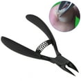 thumbnail image 6 of Stainless Steel Manicure Tool Ingrown Cuticle Toenail Clipper Trimmer Pedicure Care Tool Black, 6 of 8