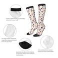 thumbnail image 5 of Fotbe Tulips Flowers print Women's Men's Novelty Crew Socks Cotton Socks Knee High Socks for Walking,Running,Nurses,Pregnancy, 5 of 8