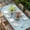 Blue, variant on Green Floral Table Cloths for 4 Foot Rectangle Tables, round Floral Ethnic Abstract Patterned Patio Waterproof Elastic Fitted Tablecloths, Washable Rectangular Table Cover for Camping