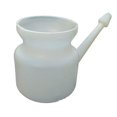 thumbnail image 1 of Neti Pot Om Imprimé 450 ml avec 10 Sachets de Sel (Blanc), 1 of 1