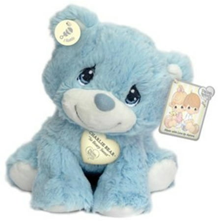 UPC: 0092943157316 | Aurora – Small Blue Precious Moments – 8.5 Charlie Bear Blue – Inspirational Stuffed Animal