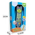 thumbnail image 6 of Eoozwa Musical TV Remote Control Toy with Lights Sounds and 3 Languages Early Learning and Role Play Imitation Game for Development, 6 of 6