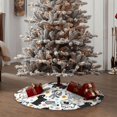 thumbnail image 4 of Lsque Funny Puppy Print Christmas Tree Skirt with Ties and Velcro,Xmas Holiday Decorations, Adjustable Tree Skirt-48", 4 of 6