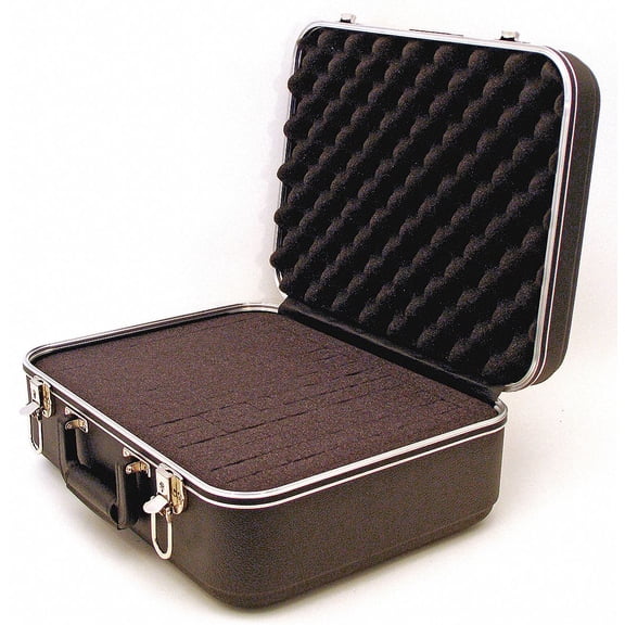 PLATT 1426 Black Protective Case, 16-3/8"L x 12-1/4"W x 7-1/2"D