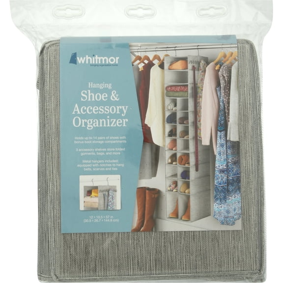 Whitmor Hanging Shoe and Accessory Organizer