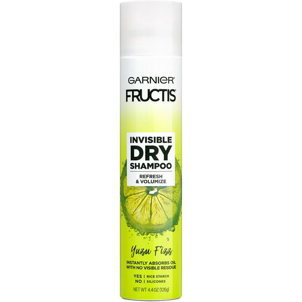 Garnier Fructis Invisible Dry Shampoo, Yuzu Fizz, No Visible Residue, 4