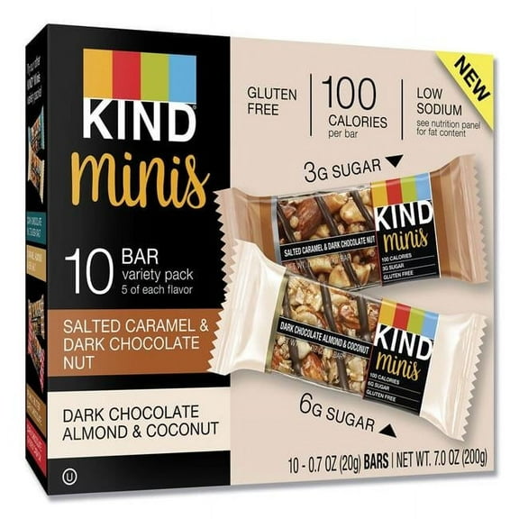 Kind KND 0.7 oz Food Minis Dark Chocolate Cherry Cashew - Pack of 10