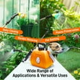 thumbnail image 4 of Garden Sprayer,GOCHIFIX 2.11 Gallon/8L Electric Backpack Sprayer with 4 Mist Nozzles,6 Spray Modes,Retractable Wand Adjustable Shoulder Strap for Lawn, Garden, Yard,Orange, 4 of 10