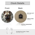 thumbnail image 3 of Wall Clock Decorative - Cute Bulldog Face Print 2D Vintage Wall Clocks Battery Operated Silent Non-Ticking for Bedroom, Living Room, Kitchen, Office, Classroom, 10 Inch, 3 of 7