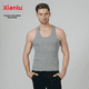 thumbnail image 3 of Chaleco de algodón seleccionado para hombre, puro, deportivo, absorbente del sudor, cómodo, transpirable, capa base de verano, ropa interior y exterior, 3 of 4