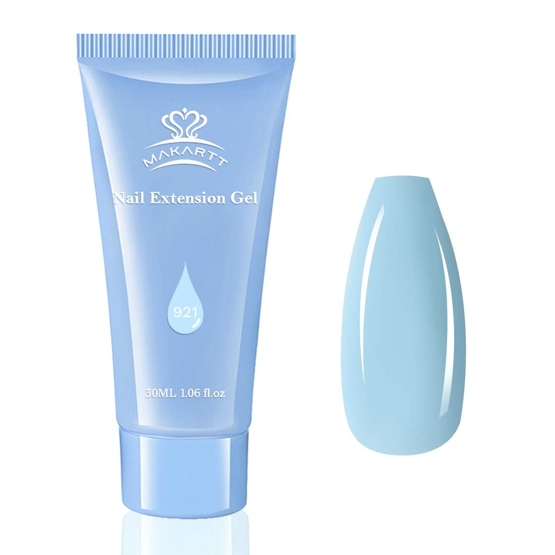 Makartt 30ML Nail Extension Gel Nail Builder, Blue Poly Nail Gel