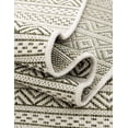 thumbnail image 6 of Unique Loom Outdoor Striped Collection Area Rug - Maia (7' 10" Square Green/Ivory), 6 of 10