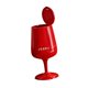 thumbnail image 1 of Papelera con ruedas para el hogar, ideal para sala de estar, oficina o dormitorio. Rojo, 1 of 9