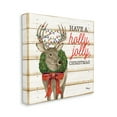 thumbnail image 4 of Stupell Industries Holly Jolly Christmas Deer Holiday Painting Gallery Wrapped Canvas Print Wall Art, 17 x 17, 4 of 8