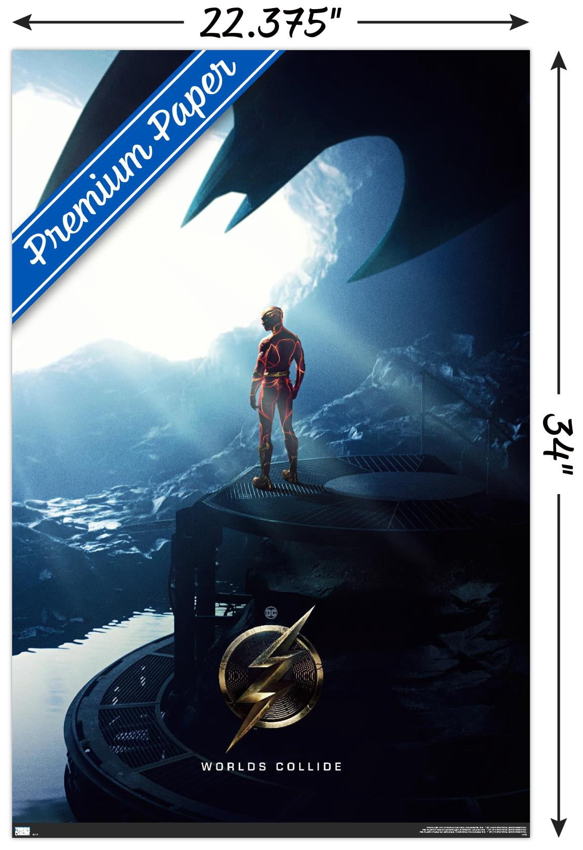 DC Comics Movie The Flash - Batcave One Sheet Wall Poster, 22.375" x 34"