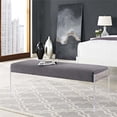 thumbnail image 2 of Modway Roam Modern Style Performance Velvet and Acrylic Bench in Gray, 2 of 5