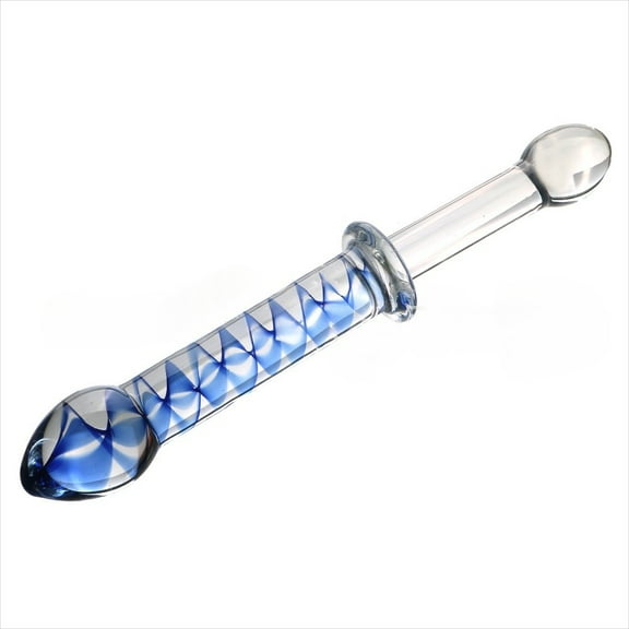 Blue Crystal Glass Body Massager Personal Massage Wand