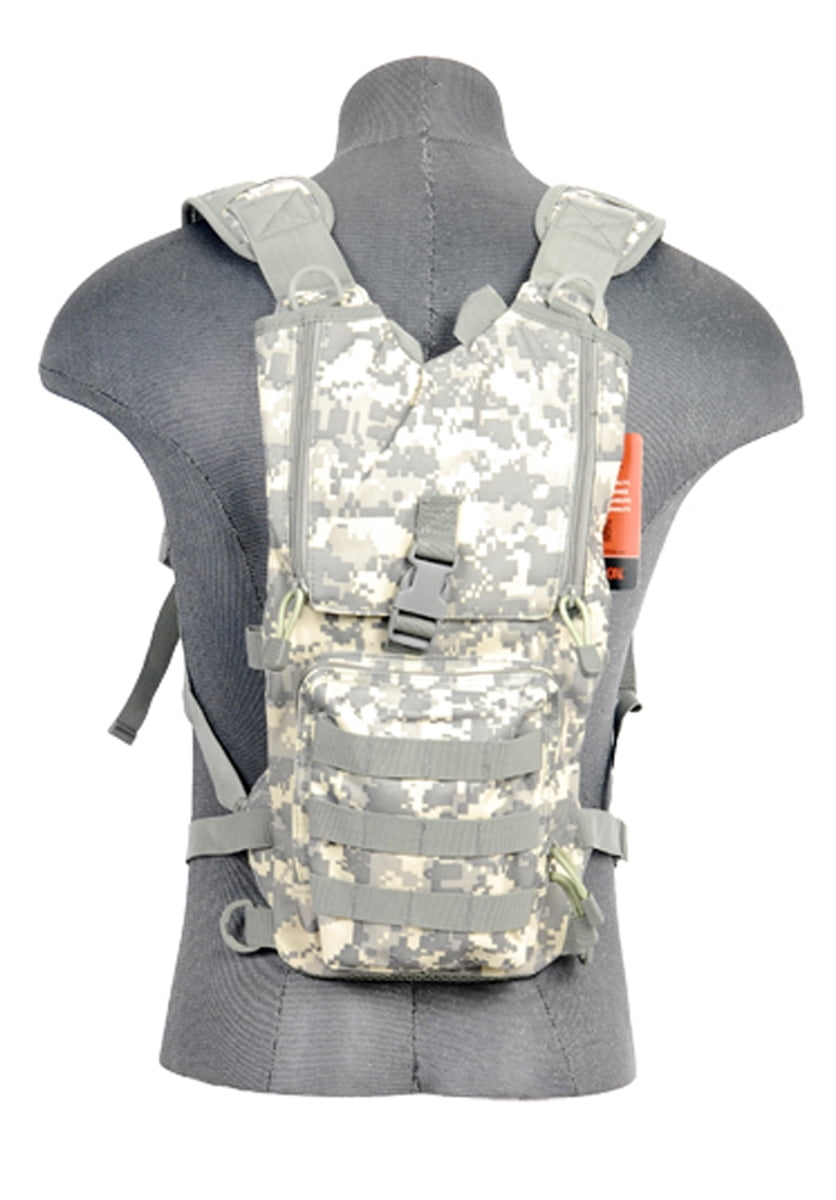 Lancer Tactical Light Weight Hydration Camel Pack in ACU For 2.5L Bladders - by