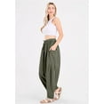thumbnail image 3 of utcoco Womens Casual Loose Fit Pants Drawstring Wide Leg Harem Pants, 3 of 4
