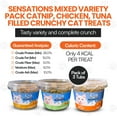 thumbnail image 5 of Cat by Scoochie Sensations Mixed Variety Pack Catnip, Chicken, Tuna Filled Crunchy Cat Treats, 3CT, 5 of 6